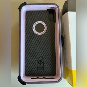 OtterBox IPhone XS Max Defender Case Purple pink and black